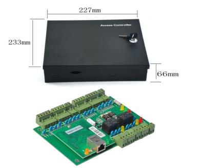 China DISCOUNT Two Doors RFID Access Control Board Panel tcp IP Door Access Controller With Metal Box for sale