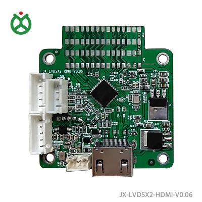 China Industrial Screen Pin 30Pin-LVDS Header JX-Standard Female to HD-MI Output LVDS Solution to HD-MI Adapter Board for sale