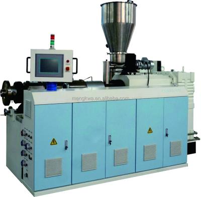 China PIPE Conical Twin Twin Screw Plastic Extruder Machine for sale