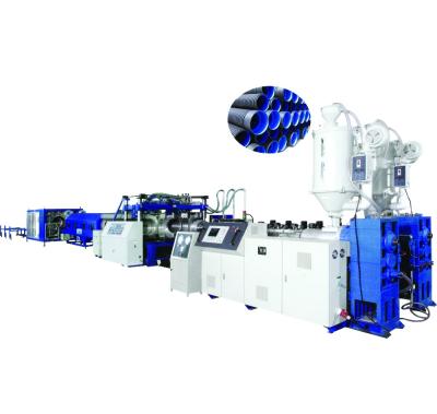 China PE PP and PIPE PVC Corrugated Double Wall Pipe Extrusion Line for sale