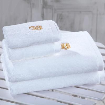 China Super White 100% Luxury Child Safe Absorbent Cotton With Logo Sublimated Bath Shower Towels for sale