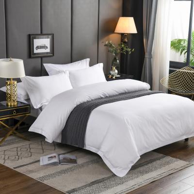 China Nondisposable Five Star Hotel Bedding Cotton Hotel Bed Luxury High Quality Bed Cover Set White For Hotel Bedroom for sale