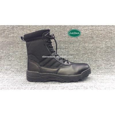 China Factory Supply Bargain Price High Quality Men Leather Combat Shoes Army Military Boots for sale