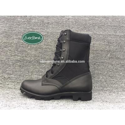 China High Quality Leather Low Price Guaranteed Manufacturer Boots Military Black Shoes for sale