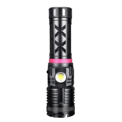 China Remote Possibilities Camping Multifunction Lamp Hunting Flashlight XHP120 USB COB LED Hunting Fishing Charging Hand Lamp for sale