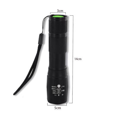 China Zoomable Led Pocket Light Super Bright Powerful Zoom Torch Tactical Led Flashlight,Brightenlux High Power Instant Light Rechargeable Torch Led for sale