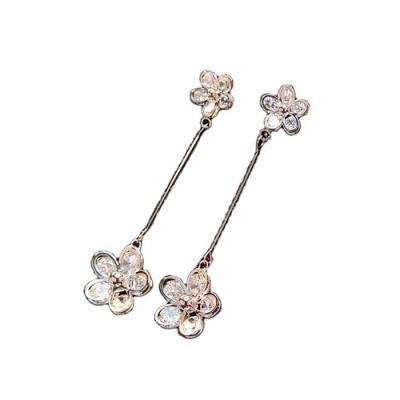 China TRENDY Attractive Ladies Flower Earrings Decorative Long Dangle  Earrings for sale