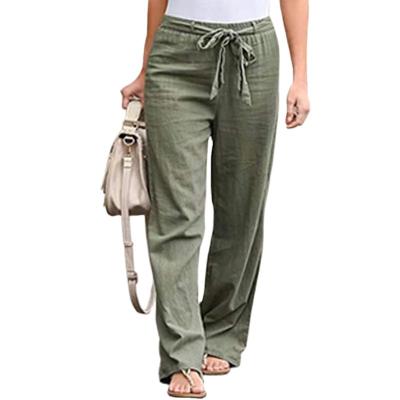 China QUICK DRY 2023 New Design High Quality Quick Dry Women Elastic Waist Trousers for sale