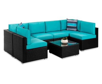 China Modern Outdoor Rattan Garden Sofa Wicker Combination Furniture Sofa Set for sale