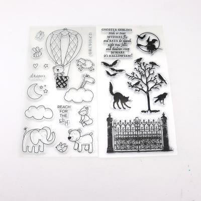 China School Factory Price Maker Professional Silicone Letter Clear Animal Stamp For Holiday Card Making DIY Scrapbooking Diary for sale