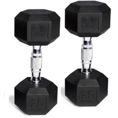 China Eco-friendly Wholesale Customized Books Hammer Fix Dumbbell Rubber Iron Hex Dumbbell for sale