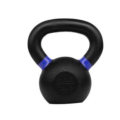 China Cross Use Commercial Wholesale Fitness Powder Coated Kettlebell Grip Cast Iron Kettlebell Competition for sale