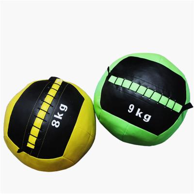 China Durable PU Gym High Quality Exercise Medicine Ball Soft Wall Balls for sale