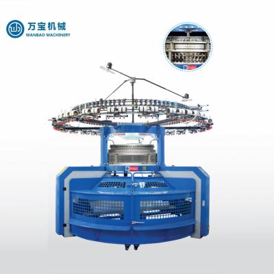 China Weft WANBAO Computerized Single Width Open Circular Jersey Singlet Double Knitting Machine for sale