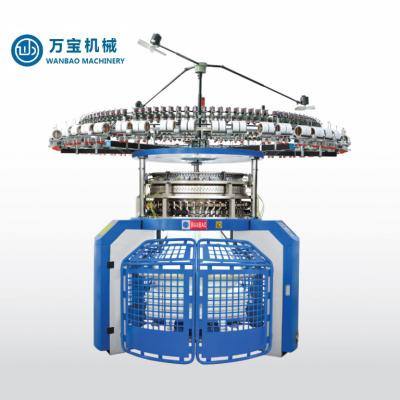 China WANBAO of Single Weft Knit Automated Mesh Jacquard Circular Knitting Machine Maker for sale