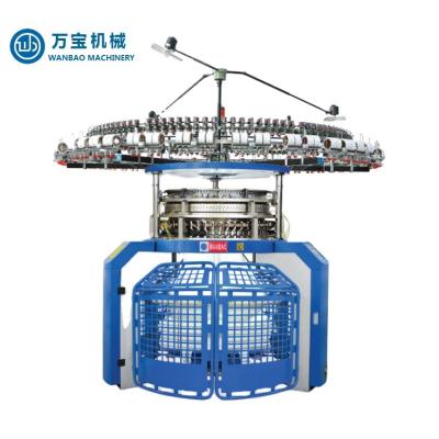 China WANBAO Jacquard Jersey Mesh Net Cloth Circular Knitting Electronic Single Weft Machine for sale