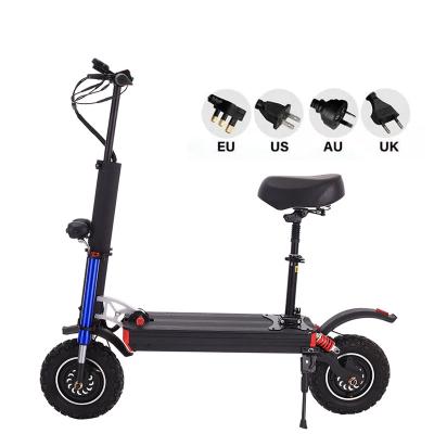 China Unisex Factory Directly Supply Black Wheel 500W Two Seat Electric Scooter Foldable Disc Brake Adult for sale