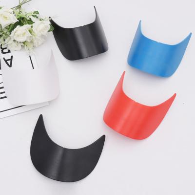 China CAP Baseball cap material custom plastic visor cap peak cheap cap accessories for sale