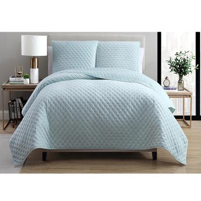 China Factory Direct Supply Light Blue Color Anti-pilling Comforter Comfort 3pc Sheet Sets for sale