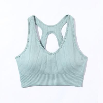 China 2022 new spring yoga clothes women's sports fitness yoga clothes bras stylish and breathable seamless knitted sports simple cool for sale