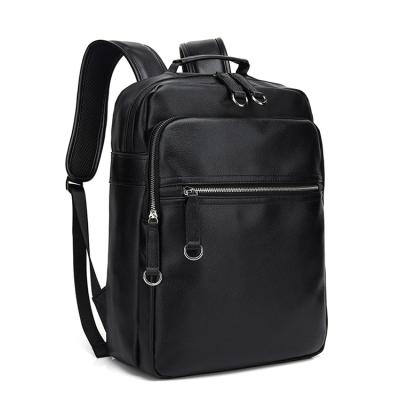 China Anti Theft Men Laptop Backpack Bag Genuine Leather Backpack for sale