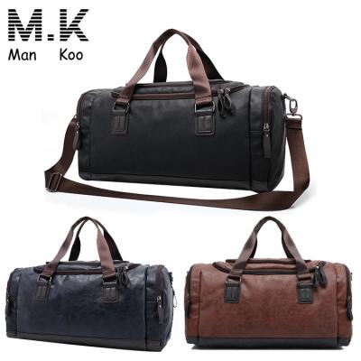 China Waterproof Travel Leather Fleece Luggage Bag Travel Bag for sale