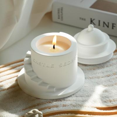 China Wholesale Gypsum Cups Luxury Scented Candles Birthdays Customized Gift Box for sale