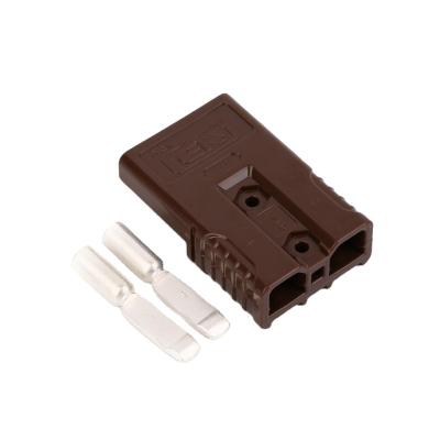 China Makes Quick And Easy Hot Sale 50A 600V Car 2 Pin Battery Assembly Terminal Cables With Battery Connector Plug Cover for sale