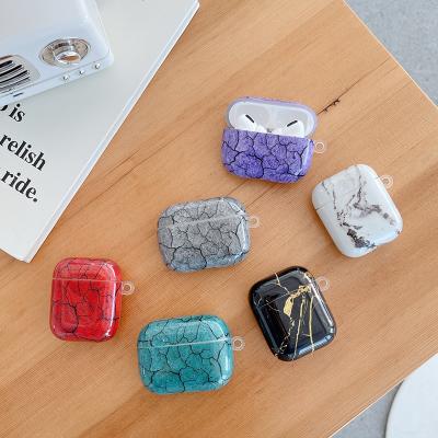 China For Earphone IMD Headset Box Fashion Marble Earphone Case For AirPods 2/3 Case Filler Cover for sale