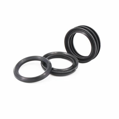 China FKM + Canvas Hydraulic Cylinder Rod Seal Canvas Chevron Seal V Shape Gasket for sale