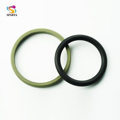 China PTFE+NBR Glyd Bronze Filled Ring For Hydraulic Piston Seal Ring Bronze Filled PTFE Adding NBR SPG, SPGO, And SPGW for sale