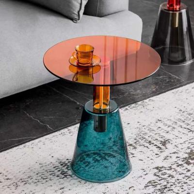 China N XINGTUO Latest Luxury Home Furniture Italy Design Glass Teapoy End Table Coffee Table for sale