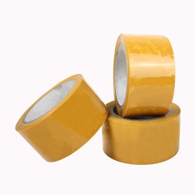 China Waterproof Yellow Cardboard Packaging And Self Adhesive Transparent Shipping Packing Tape Tape for sale