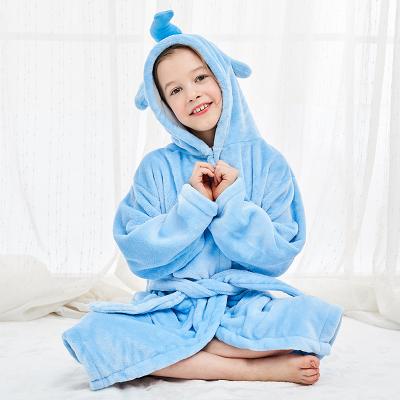 China Hot Top Selling Pattern Towel Flannel Kids Animal Babies Unicorn Bathrobe Plus Size for sale