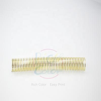 China Wholesale Cheap Easy Open Plastic Materials Wire-O Binding Gold Calendar Notebook Book Spiral Ring for sale