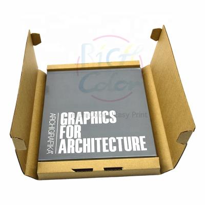 China Recycled Brown Kraft Materials Easy-fold Crushproof Shipping Boxes Shipping Storage Printing for sale