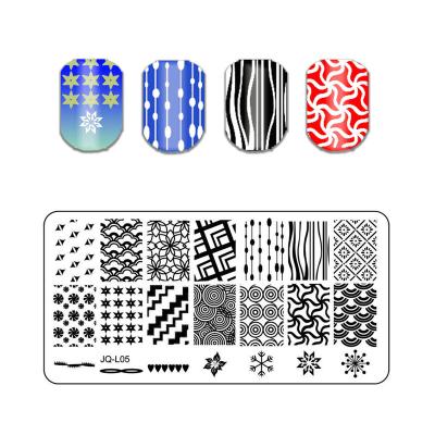 China Nail Art Stencils Flower Leaf Birdcage Line Art Nail Stamping Plate Owl Image Stainless Steel DIY Nail Lace for sale