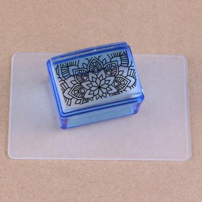 China Cute Nail Art DIY Transparent Silicone 3 Different Color Jelly Nail Art Stamper for sale