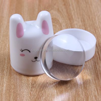 China Professional Salon Fashion Cute Cat Shape Clear Silicone Head Nail Punching Machine for sale