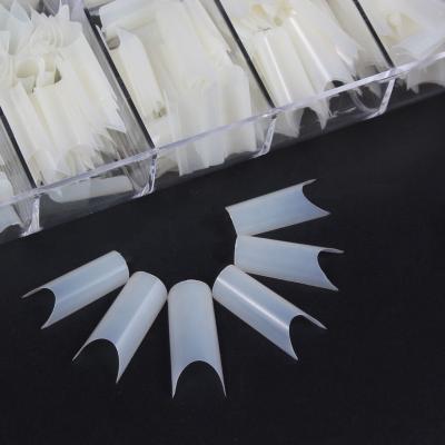 China High Quality Professional Design 500 PCS Natural False Nail Tips French Nail Tips Artificial Finger Nails Provide Free Sample for sale