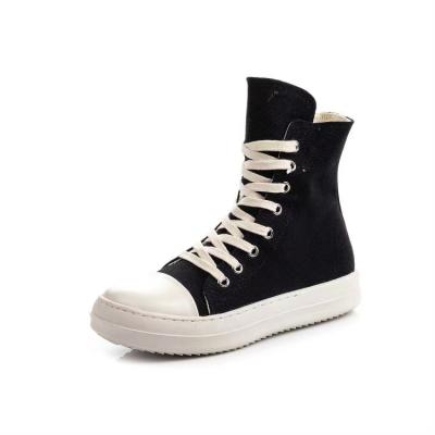 China 2023 Fashion Trend Unisex Canvas Durable Platform Lace Up Canvas High Top Outdoor Shoes Women Sneakers Casual Shoes for sale