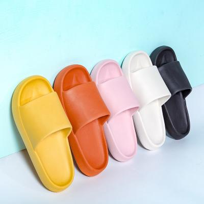 China Quick-Drying HF Summer Couples EVA Indoor Bathroom Bath Slippers With Thick Soles Slips Slippers for sale