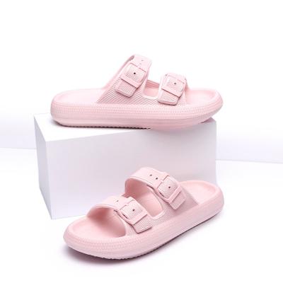 China 2023 Light Weight OEM High Quality Custom Brand EVA Sole Adjustable Comfortable Home Slippers For Women for sale