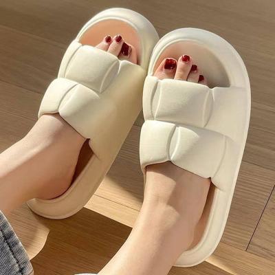 China Around 2023 Available In Running Women Bathroom Shoes Summer Thick Platform Flat Shoes Beach Sandal Anti Slip Home Slips Slippers for sale