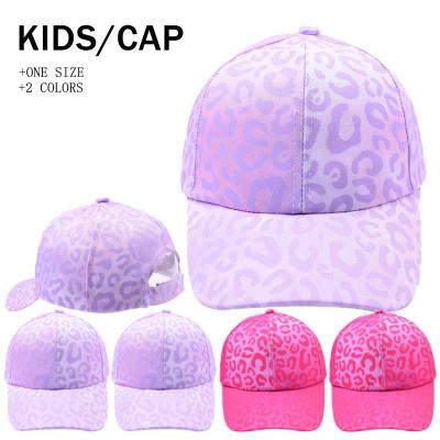 China Hot Selling Fashion JOINT Brands Fashion Leopard Print Baseball Cap Fashion Baby Sun Protection Sunshade Hat Adjustable Hat for sale