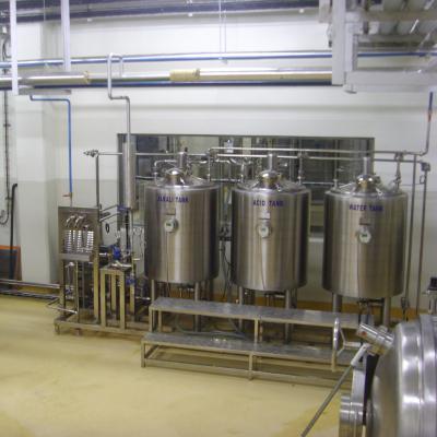 China High Precision Fill Level Cleaning Base Acid 100L Tank CIP System In Place Washing For Beverage Dairy Products for sale