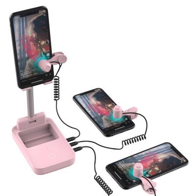 China Adjustable Multifunctional Live Streaming For Tiktok Likes Artifact Internet Celebrity Live Broadcast Mobile Phone Holder Desktop Stand for sale