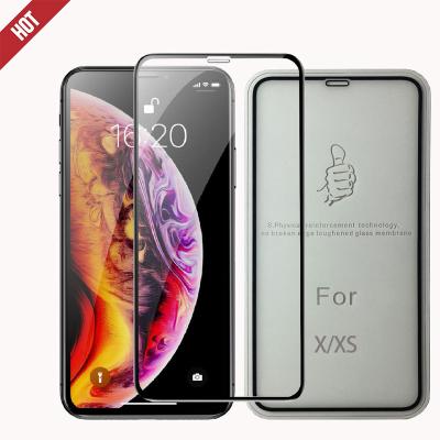 China Mobile Phone For iPhoneX XR XS Max Factory Tempered Glass Protective 5D/9D Film Phone Shell Glass Screen for sale