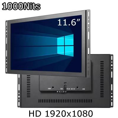 China 11.6 Inch 1920*1080 Embedded Touch Display 1000Nits Touchscreen Monitor Industrial for sale