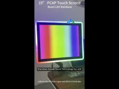 178/178 ° viewing angle 19 inch gaming touch monitor with usb/rs232 connector